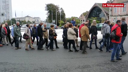 Saint-Brieuc. 80 manifestants venus soutenir les policiers