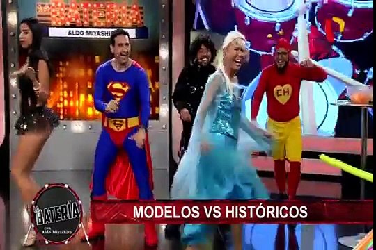 Sexy Halloween: bellas modelos cumplieron reto en La Batería