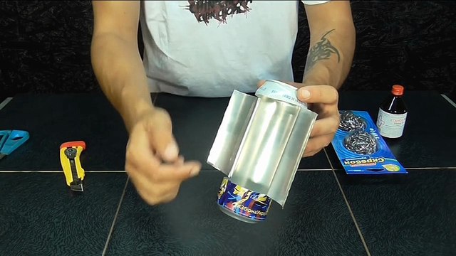 Как сделать обогреватель из пивной банки