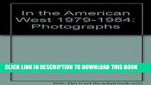 Best Seller In the American West 1979-1984: Photographs Free Read