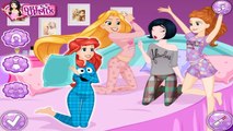 Disney Princesses PJ Party - Anna, Rapunzel, Mulan and Ariel dress up games for Girls