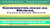 [FREE] EBOOK Gerontological Nurse Certification Review BEST COLLECTION