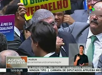 Aprueban diputados de Brasil enmienda que limita inversión social