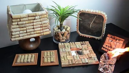Il met des bouchons de liège dans un abat-jour Le résultat final est impressionnant!