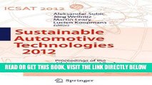 [FREE] EBOOK Sustainable Automotive Technologies 2012: Proceedings of the 4th International