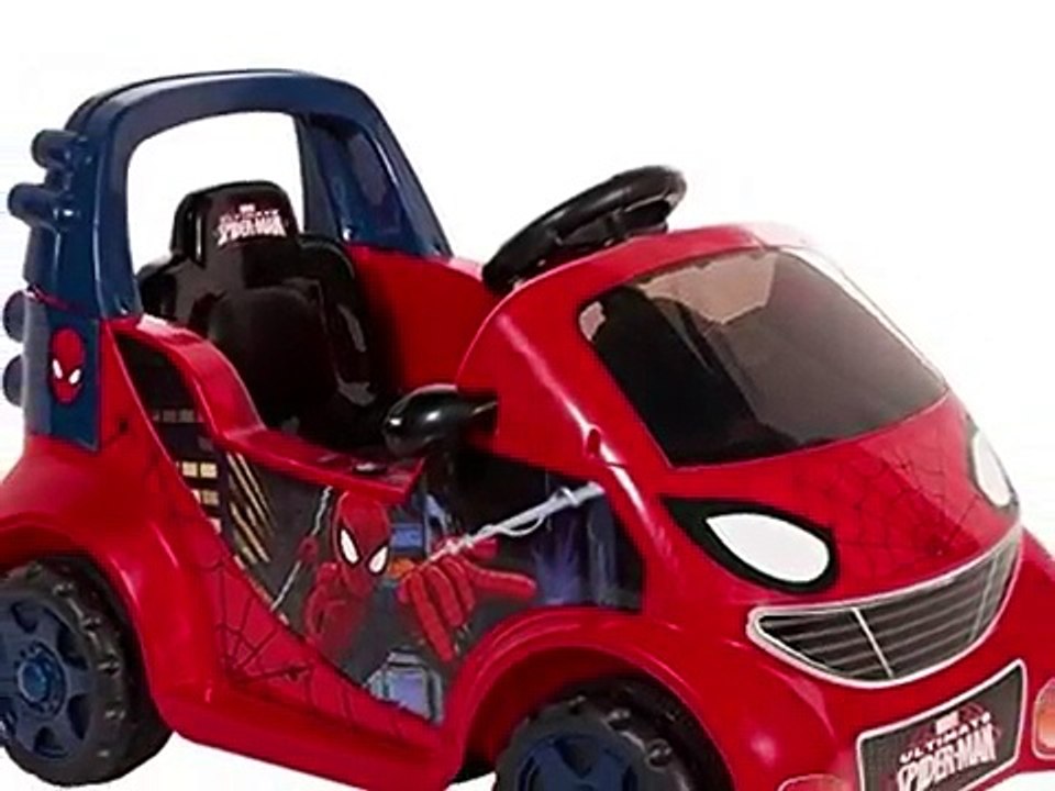 Cool Spiderman Boys 6V Electric Ride-On Car For Kids Ages 3-5 Years Old