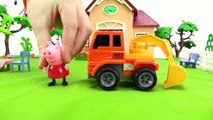 Trucks for kids - Peppa Pig toys - Cars for kids - Toy excavators - Toy cars