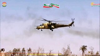 МИ-35 и Bell ВВС Ирака уничтожили конвой ДАИШ уходящий из Мосула в Сирию