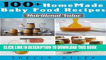 Best Seller 100  Homemade Baby Food Recipes: Nutritional Value Free Read