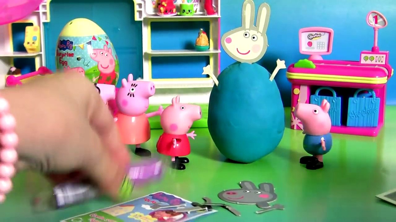 Surprise Peppa Pig Clay Buddies Baby Toys Play-Doh Rebecca Rabbit, Mummy Pig, Daddy Pig, George