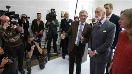 El príncipe británico Michael de Kent inaugura exposición en Rusia