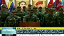 Militares venezuelanos negam existência de golpe de Estado e apoiam Maduro