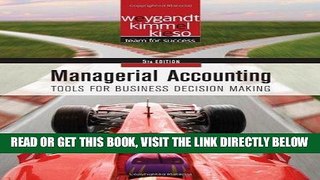 [FREE] EBOOK Managerial Accounting: Tools for Business Decision Making BEST COLLECTION