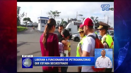 Liberan a funcionario de Petroamazonas que estaba secuestrado en la Amazonía