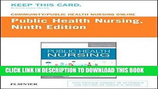 [READ] EBOOK Community/Public Health Nursing Online for Stanhope and Lancaster, Public Health