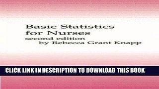 [READ] EBOOK Basic Statistics for Nurses ONLINE COLLECTION