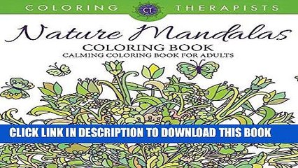 Best Seller Nature Mandalas Coloring Book - Calming Coloring Book For Adults (Nature Mandala and