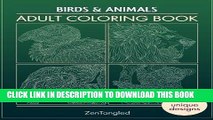 Best Seller Adult Coloring Books: Birds   Animals: Zentangle Patterns - Stress Relieving Animals