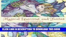 Best Seller Magical Unicorns and Fairies: Adult Coloring Book: Unicorn Coloring Book, Fairy