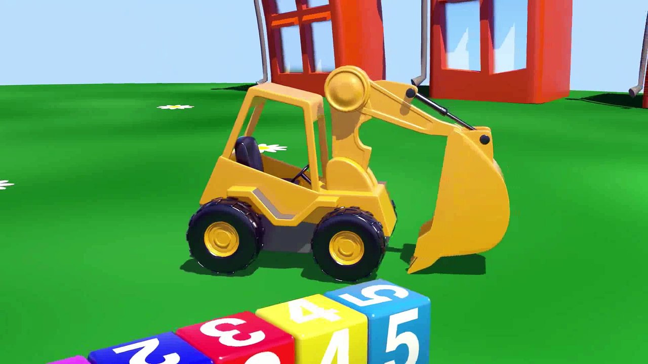 Çizgi film - İş Makineleri - Traktör Bölüm 4 (Sayılar öğreniyoruz)