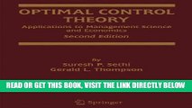 [READ] EBOOK Optimal Control Theory: Applications to Management Science and Economics ONLINE