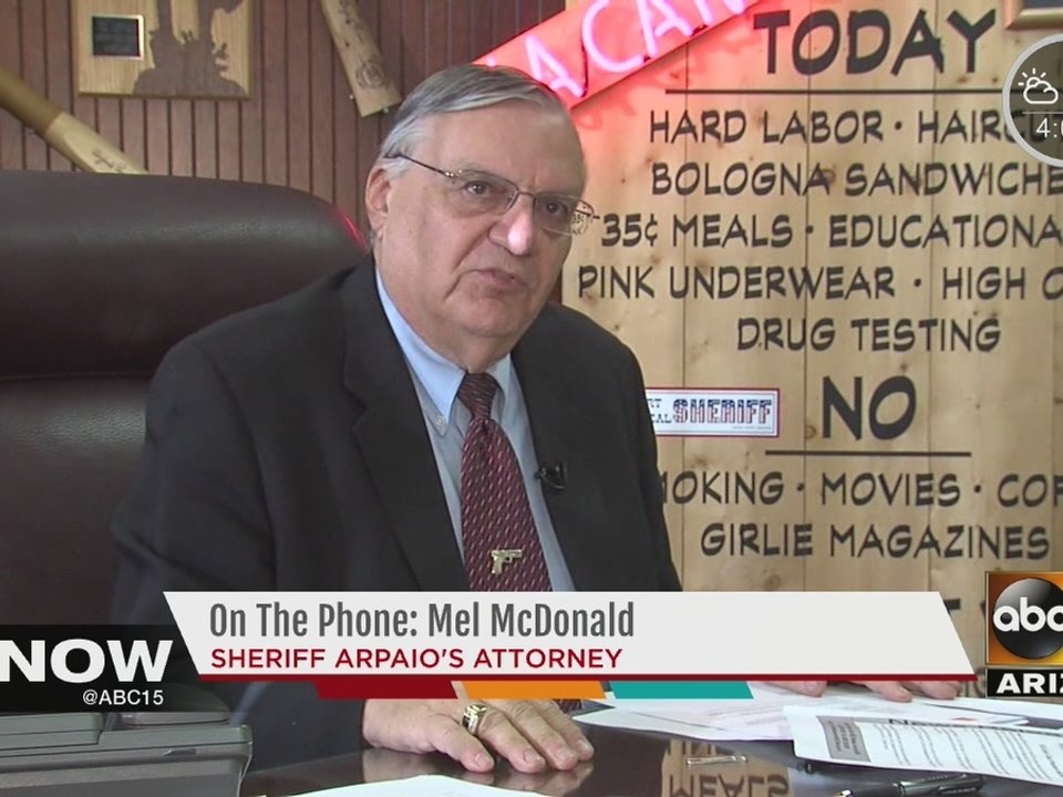 Joe Arpaio officially charged with criminal contempt-of-court charge