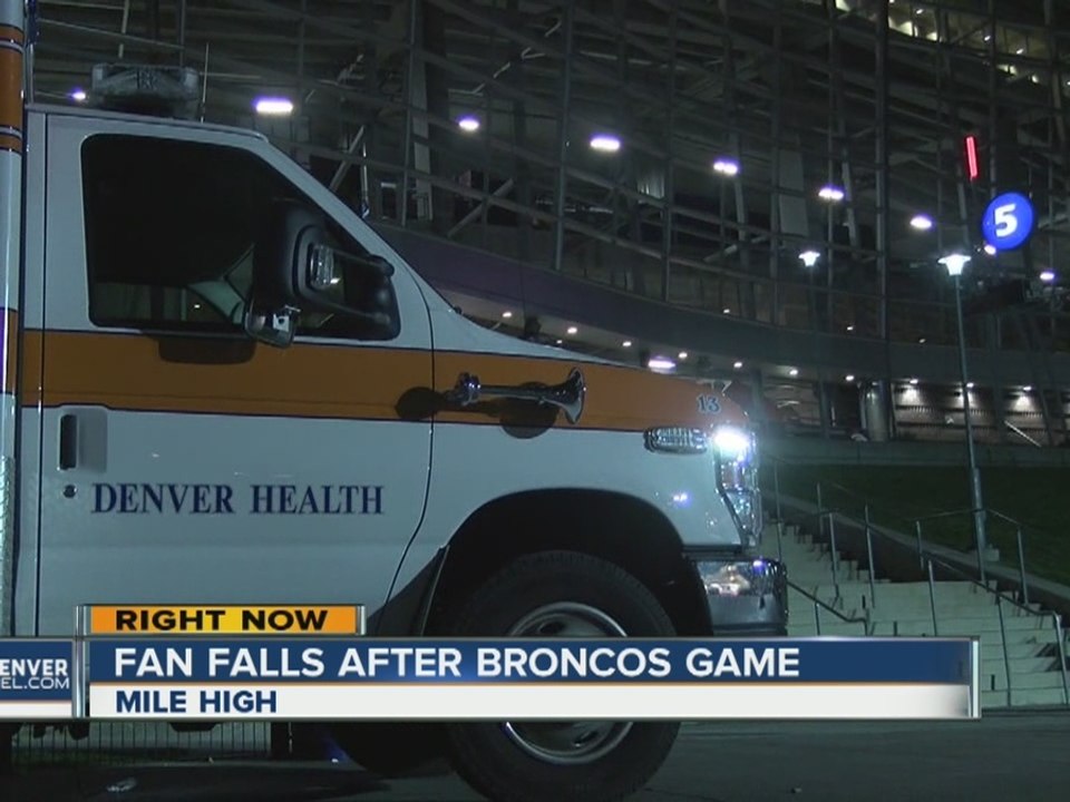 Fans falls at Mile High Stadium