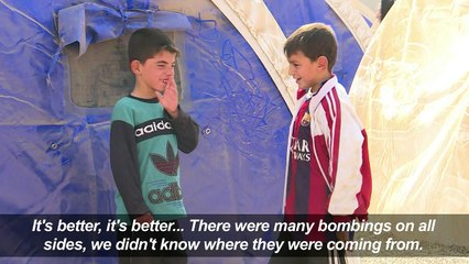 Iraq: civilians from Mosul outskirts seek refuge in an IDP camp