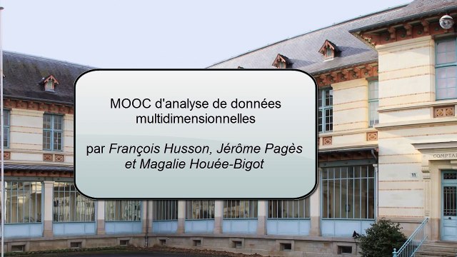 FUN-MOOC : Analyse des données multidimensionnelles