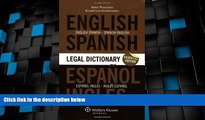 Big Deals  Essential English/Spanish and Spanish/English Legal Dictionary  Best Seller Books Most