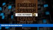 Big Deals  Essential English/Spanish and Spanish/English Legal Dictionary  Best Seller Books Most