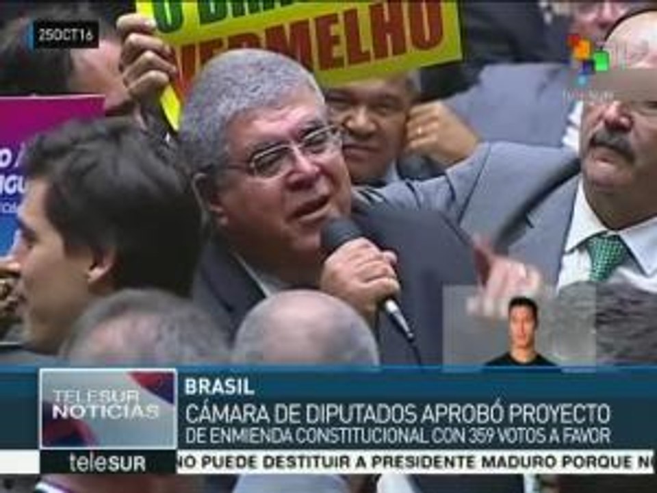 Brasil: diputados aprueban enmienda para congelar la inversión pública