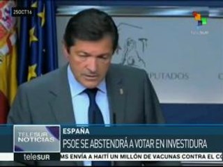 España: PSOE expulsaría a diputados que voten por el "No" a Rajoy
