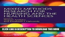 [READ] EBOOK Mixed Methods Research for Nursing and the Health Sciences ONLINE COLLECTION