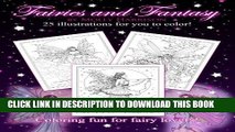 Ebook Fairies and Fantasy by Molly Harrison: Coloring for Adults and Older Fairy Lovers! Free Read