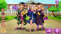 Disney Graduation Selfie Elsa Anna and Rapunzel Princess Dress Up Games For girls