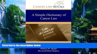 Books to Read  A Simple Dictionary of Canon Law  Full Ebooks Best Seller