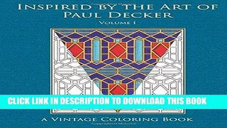 Best Seller Inspired by the Art of Paul Decker Vintage Coloring Book, Volume 1 Free Read