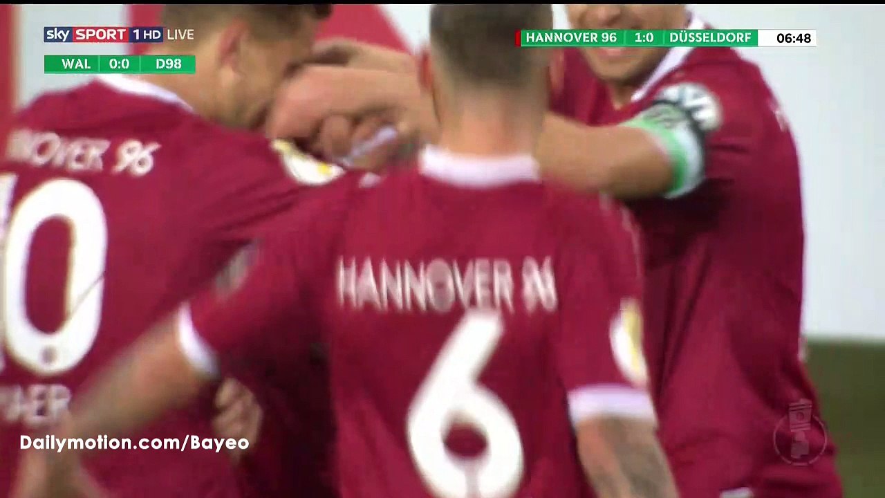Felix Klaus Goal HD - Hannover 2-0 Dusseldorf - 26-10-2016 DFB Pokal