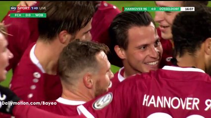 Martin Harnik Goal HD - Hannover 4-0 Dusseldorf - 26-10-2016 DFB Pokal