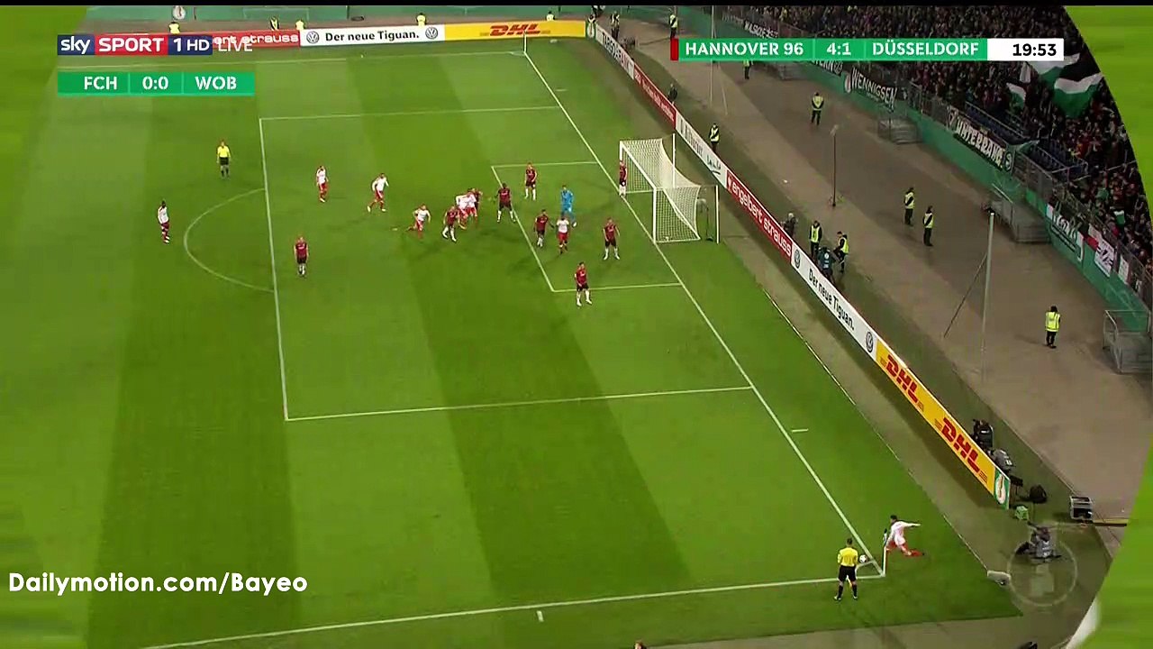Kevin Akpoguma Goal HD - Hannover 4-1 Dusseldorf - 26-10-2016 DFB Pokal