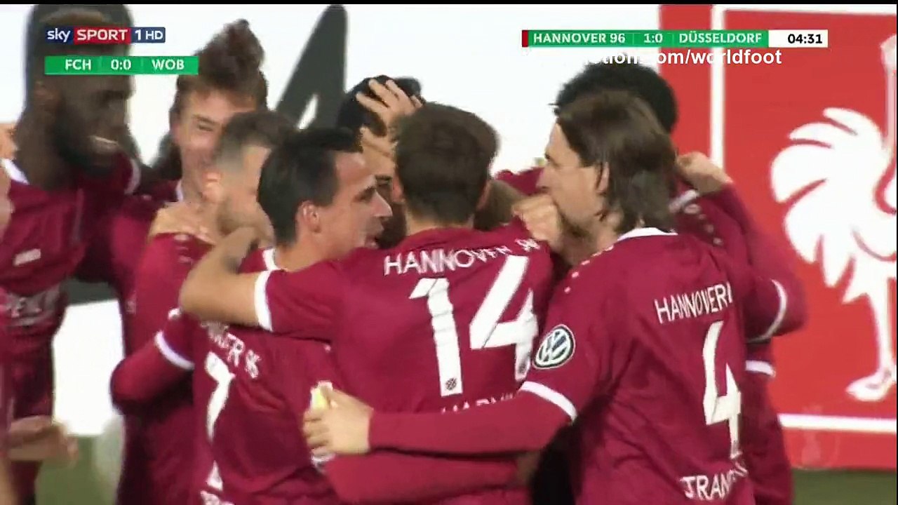 Artur Sobiech Goal HD - Hannover 1 - 0 Dusseldorf - 26.10.2016