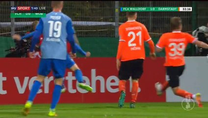 Nico Hillenbrand Goal HD - Walldorf 1-0 Darmstadt 26.10.2016