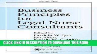 [READ] EBOOK Business Principles for Legal Nurse Consultants ONLINE COLLECTION