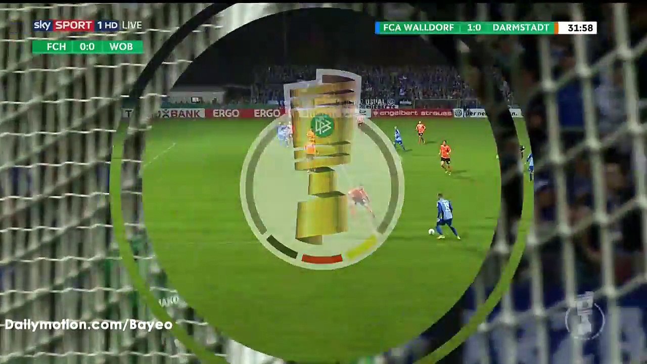 Nico Hillenbrand Goal HD - Walldorf 1-0 Darmstadt - 26-10-2016