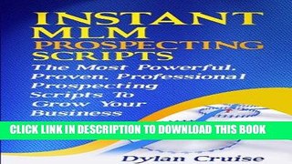 Ebook Instant MLM Prospecting Scripts Free Read