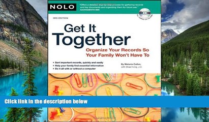 Must Have  Get It Together: Organize Your Records So Your Family Won t Have To (book with CD-Rom)