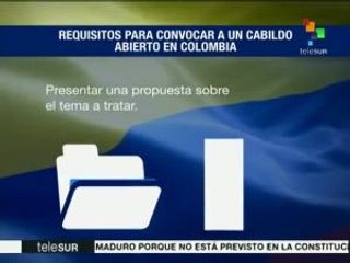 Colombia:ONG buscan establecer cabildos abiertos para refrendar la paz