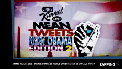 Jimmy Kimmel Live : Barack Obama se moque de Donald Trump (Vidéo)