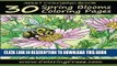 Ebook Adult Coloring Book: 30 Spring Blooms Coloring Pages, Coloring Books For Adults Series By